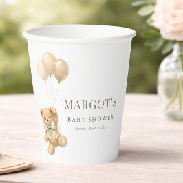 Wir können es kaum erwarten, einfache Baby Shower  Pappbecher