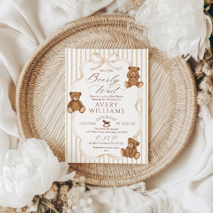 Wir können es kaum erwarten, elegante Babyparty Einladung