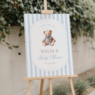 Wir können es kaum erwarten, Elegante Babyparty-Wi Poster