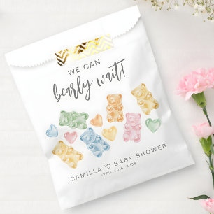 Wir können es kaum erwarten Gummibärchen Baby Show Geschenktütchen
