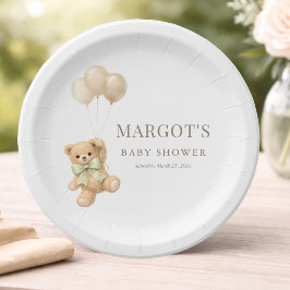 Wir können es kaum erwarten Neutrale Babyparty-Fei Pappteller