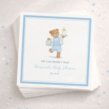 Wir können es kaum erwarten, süßer blauer Teddy-Ju