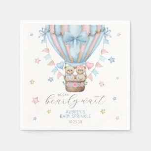 Wir können es kaum erwarten, Zwillings-Babysitter Serviette