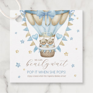 Wir können es kaum erwarten, Zwillingsjunge Pop It Geschenkanhänger