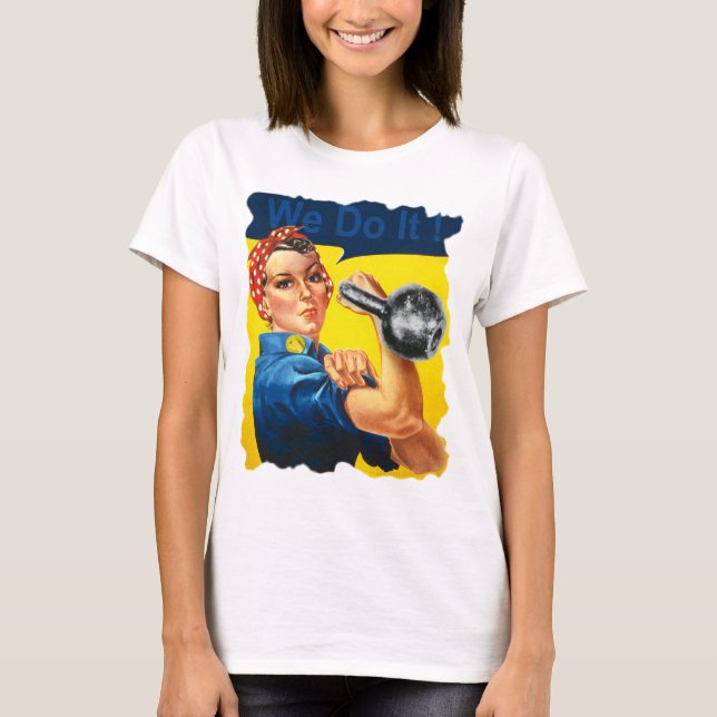 Wir können es Kettlebell T - Shirt machen (Vorderseite)