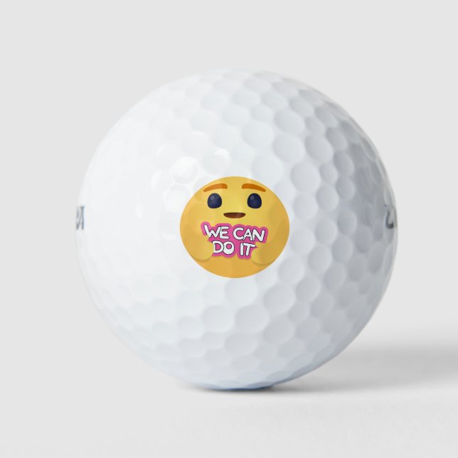 Wir können es kümmern Emojis Golfball (Vorderseite)
