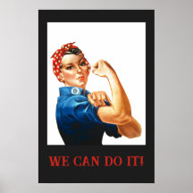 Wir können es machen Rosie der Riveter Women Power