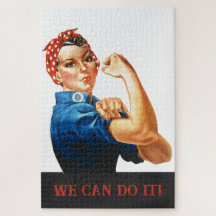 Wir können es machen Rosie der Riveter Women Power
