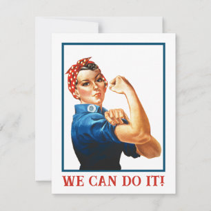 Wir können es machen Rosie Riveter Women Power WWI