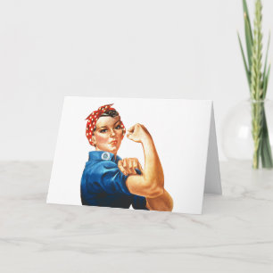 Wir können es machen Rosie the Riveter Women Power Karte