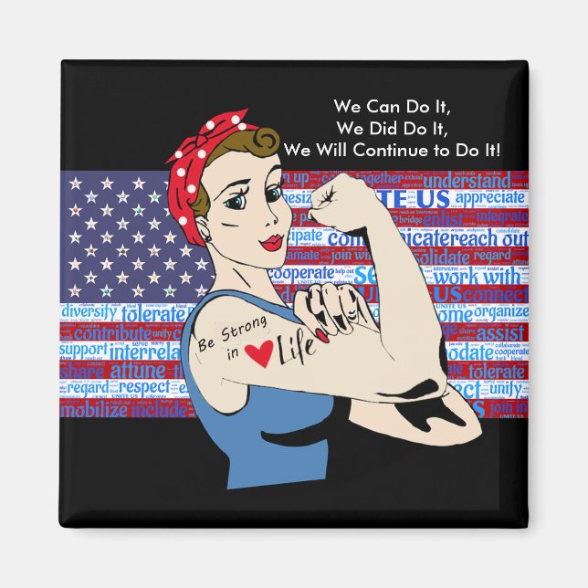 Wir können es machen, wir haben es getan, das patr magnet (Vorne)