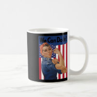 Wir können es mit der Riveter Feminist Flag USA ma