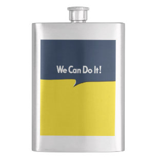 Wir können es mit Rosie Headline machen Flachmann