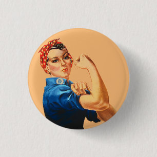 Wir können es Rosie machen, der Riveter Women Powe Button