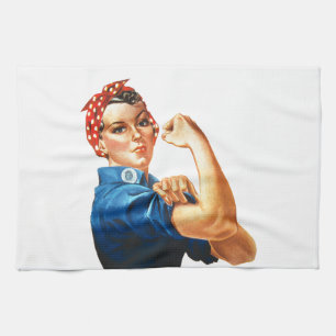 Wir können es Rosie machen, der Riveter Women Powe Geschirrtuch