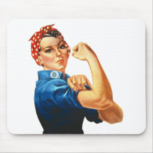 Wir können es Rosie machen, der Riveter Women Powe Mousepad