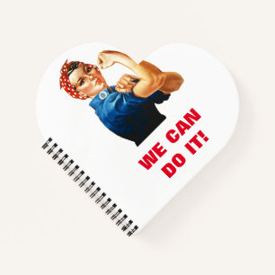 Wir können es Rosie machen, der Riveter Women Powe Notizbuch