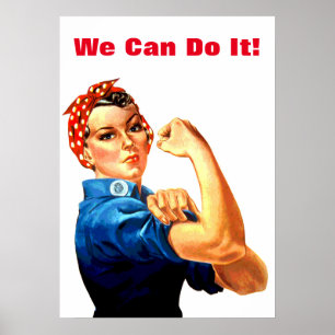 Wir können es Rosie machen, die Riveter-Weltkrieg- Poster