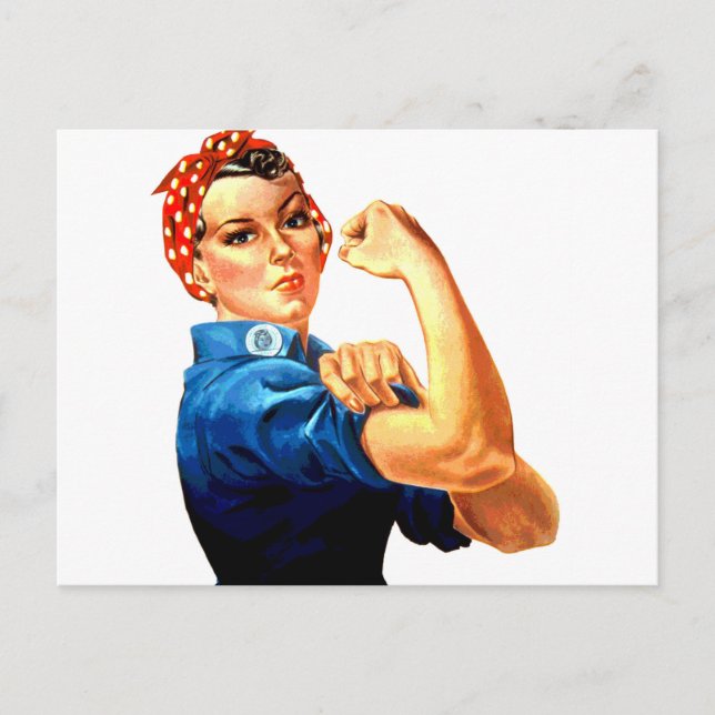 Wir können es Rosie machen, die Riveter-Weltkrieg- Postkarte (Vorderseite)