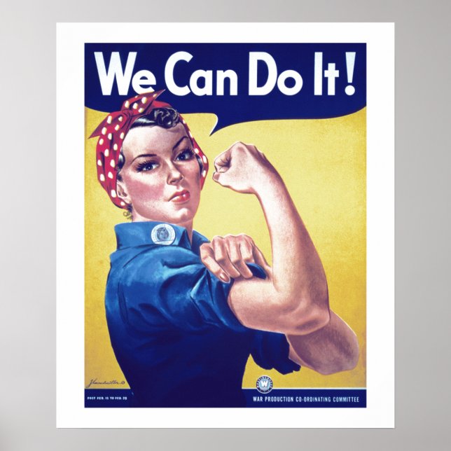 Wir können es Rosie machen, Riveter USA Staaten Poster (Vorne)