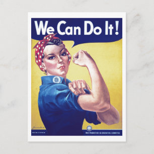 Wir können es Rosie machen, Riveter USA Staaten Postkarte