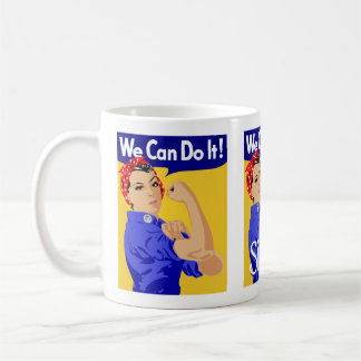 Wir können es schaffen, die weibliche Skarbe gelb Kaffeetasse