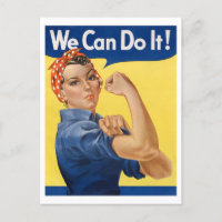 "Wir können es schaffen" Rosie the Riveter Vintag