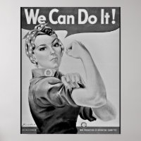 "Wir können es schaffen!" Rosie the Riveter WWII P