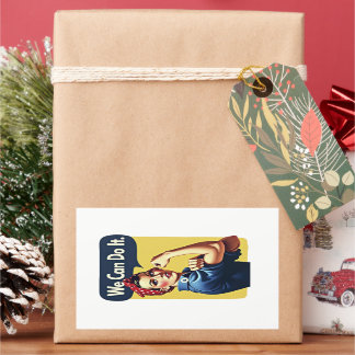 Wir können es tun | Der berühmte Feminismus Rechteckiger Aufkleber