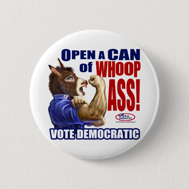 Wir können es tun Esel-Knopf Button (Vorderseite)