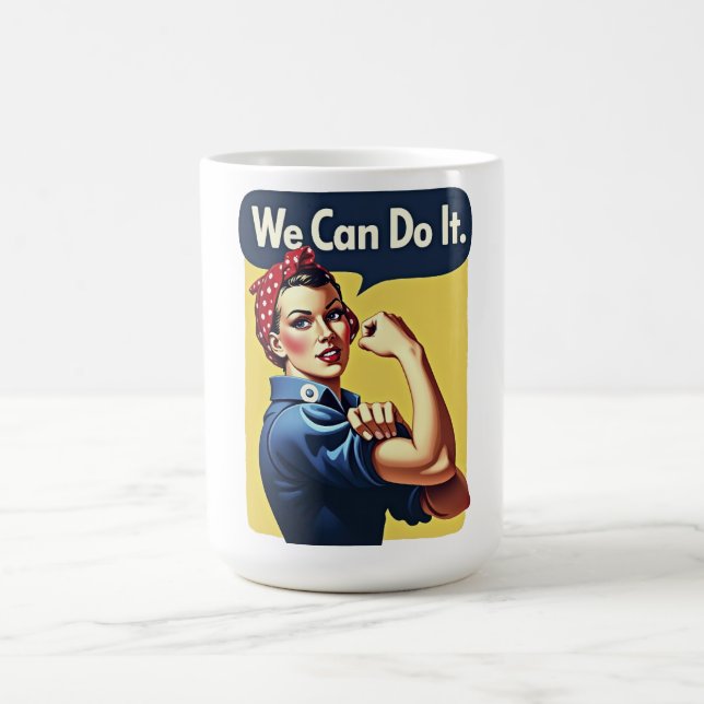 Wir können es tun | Feminismus Kaffeetasse (Mittel)
