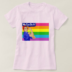 WIR KÖNNEN ES TUN! ROSIE THE RIVETER AND GAY PRIDE T-Shirt