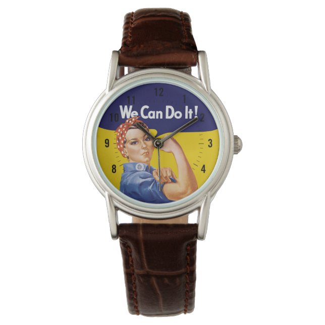 Wir können es tun! Rosie the Riveter Armbanduhr (Vorderseite)