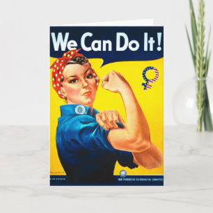 Wir können es tun! Rosie the Riveter Greeting Card Karte