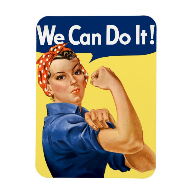 Wir können es tun! Rosie the Riveter Magnet (Vertikal)