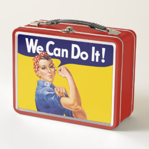 Wir können es tun!Rosie the Riveter Metall Brotdose