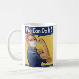 Wir können es tun!  Rosie the Riveter Pandemic Ed Kaffeetasse