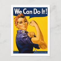Wir können es tun! Rosie the Riveter Vintag WW2