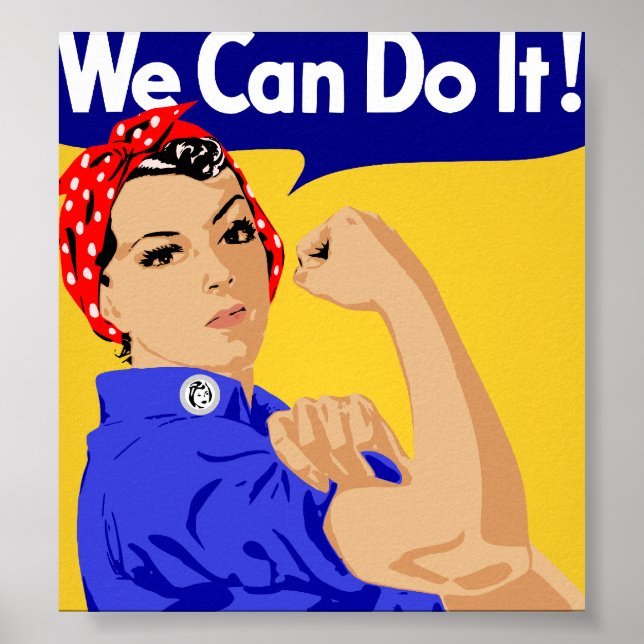 Wir können es tun! Rosie The Riveter WWII Poster (Vorne)