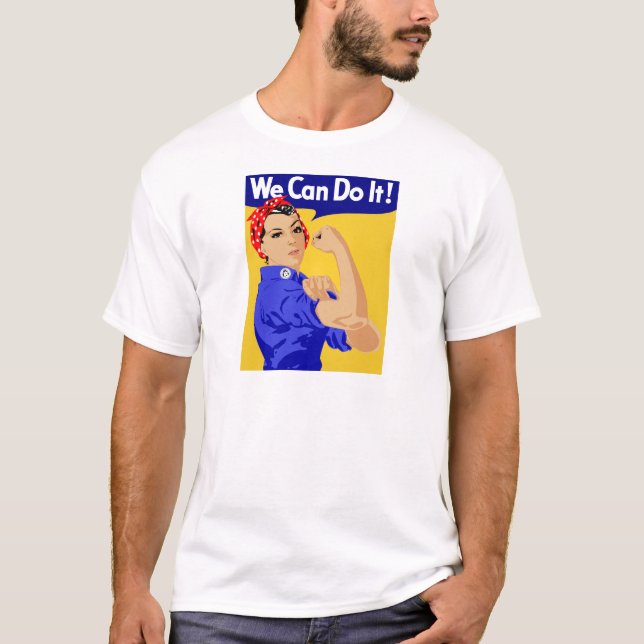 Wir können es tun! Rosie The Riveter WWII Poster T-Shirt (Vorderseite)