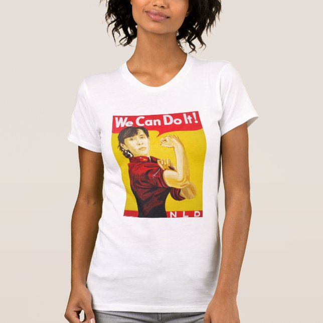 Wir können es tun! - T - Shirt ANG San Suu Kyi (Vorderseite)