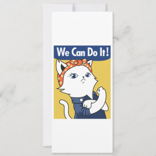 Wir können es tun! White Cat Rosie The Riveter