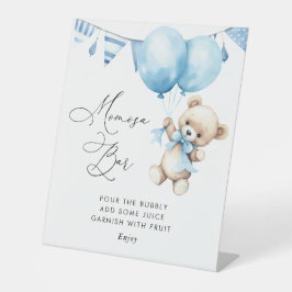 Wir können frühzeitig abwarten Baby-Dusche-Bar Sockelschild