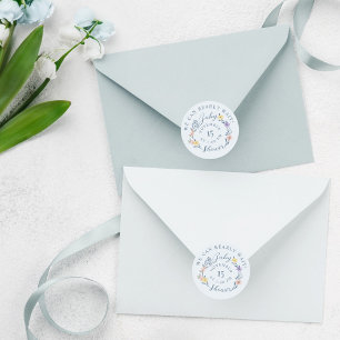 Wir können frühzeitig abwarten Baby Dusche Bläsche Runder Aufkleber