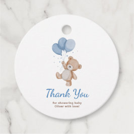 Wir können frühzeitig abwarten Baby-Dusche Danke Geschenkanhänger