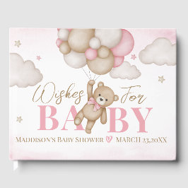 Wir können frühzeitig abwarten Baby Dusche Gästebu Gästebuch