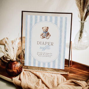 Wir können frühzeitig abwarten Baby Dusche Windeln Poster