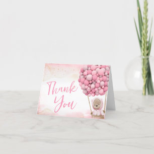 Wir können frühzeitig abwarten Babydusche dank Ihr Dankeskarte