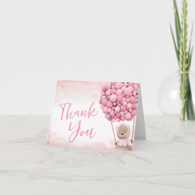 Wir können frühzeitig abwarten Babydusche dank Ihr Dankeskarte (Vorderseite)