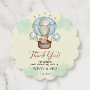 wir können frühzeitig abwarten, Babydusche Geschenkanhänger
